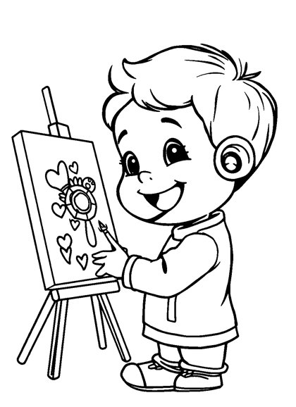 Colouring page preview: Different Not Less — Painting Time